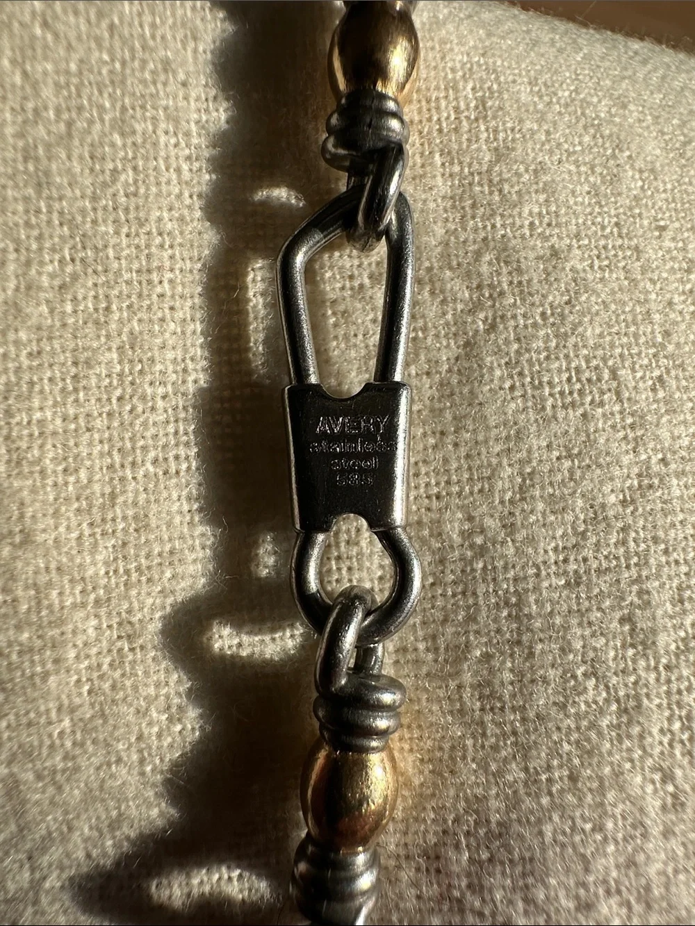 James Avery - Fishers of Men Bracelet - Stainless Steel and 14k Gold - Medium